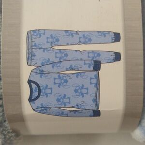 NEW! Girls Lilo & Stitch 2pc Gift Plush Pajama PJ Set - Blue XS